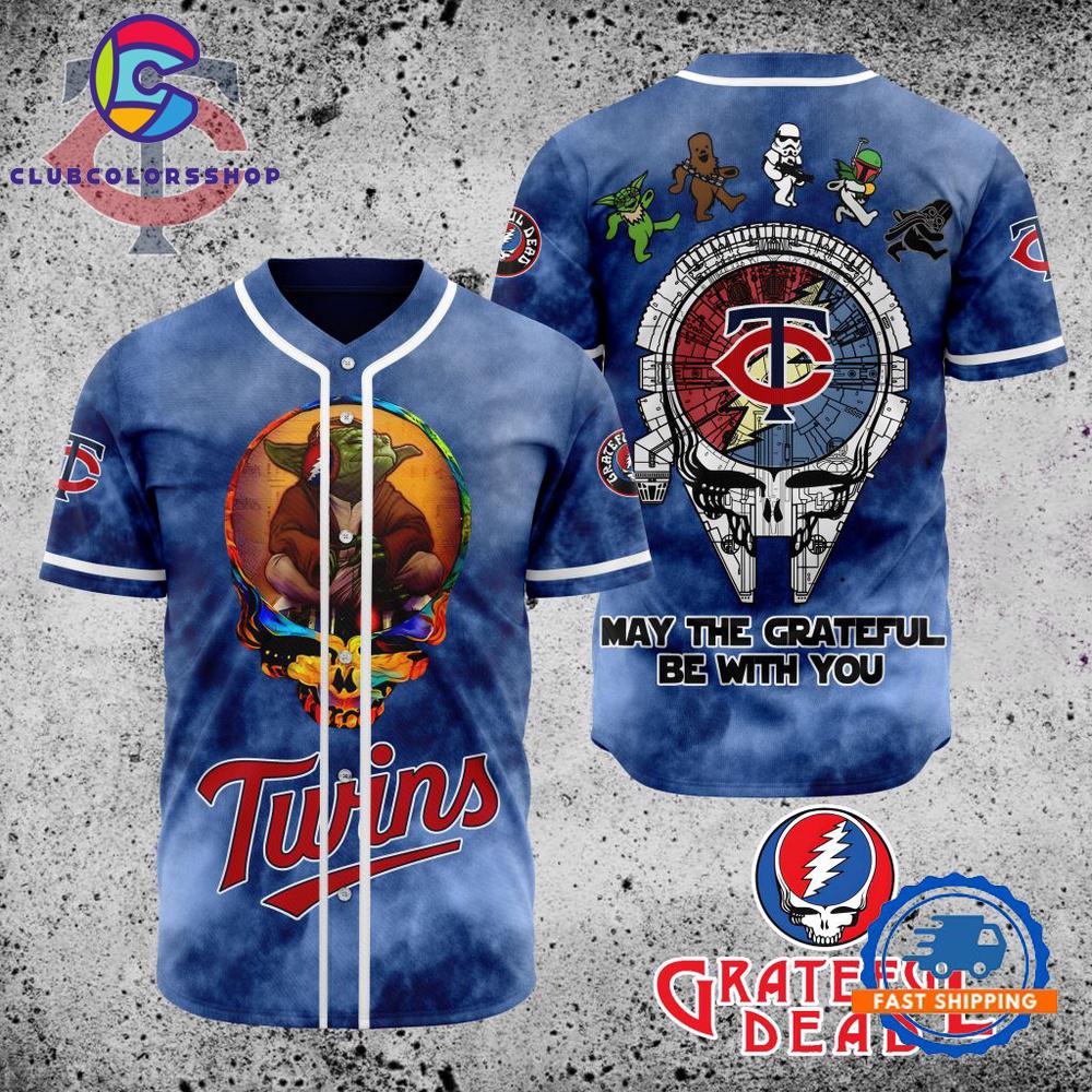 MLB Minnesota Twins Grateful Dead Baseball Jersey