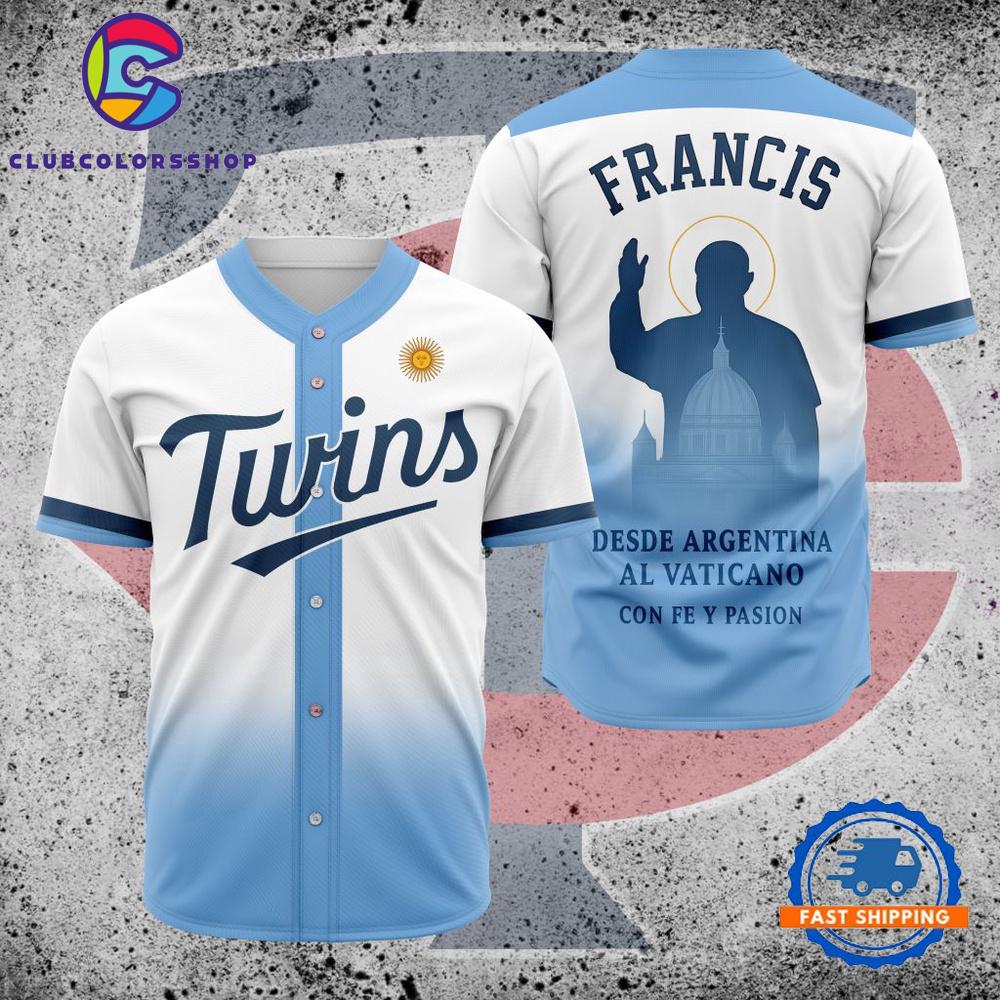 MLB Minnesota Twins Pray For Pope Francis Baseball Jersey