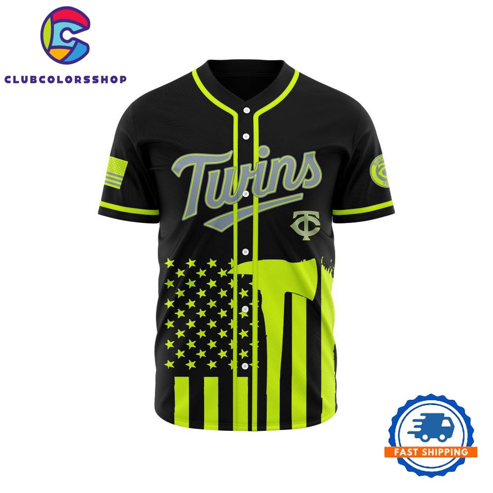 MLB Minnesota Twins Special Firefighter Design Baseball Jersey