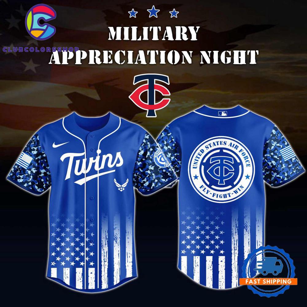 MLB Minnesota Twins US Air Force Military Appreciation Baseball Jersey