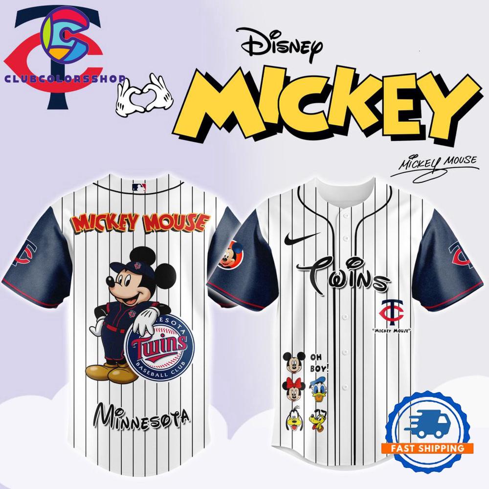 MLB Minnesota Twins x Mickey Mouse And Friends Baseball Jersey