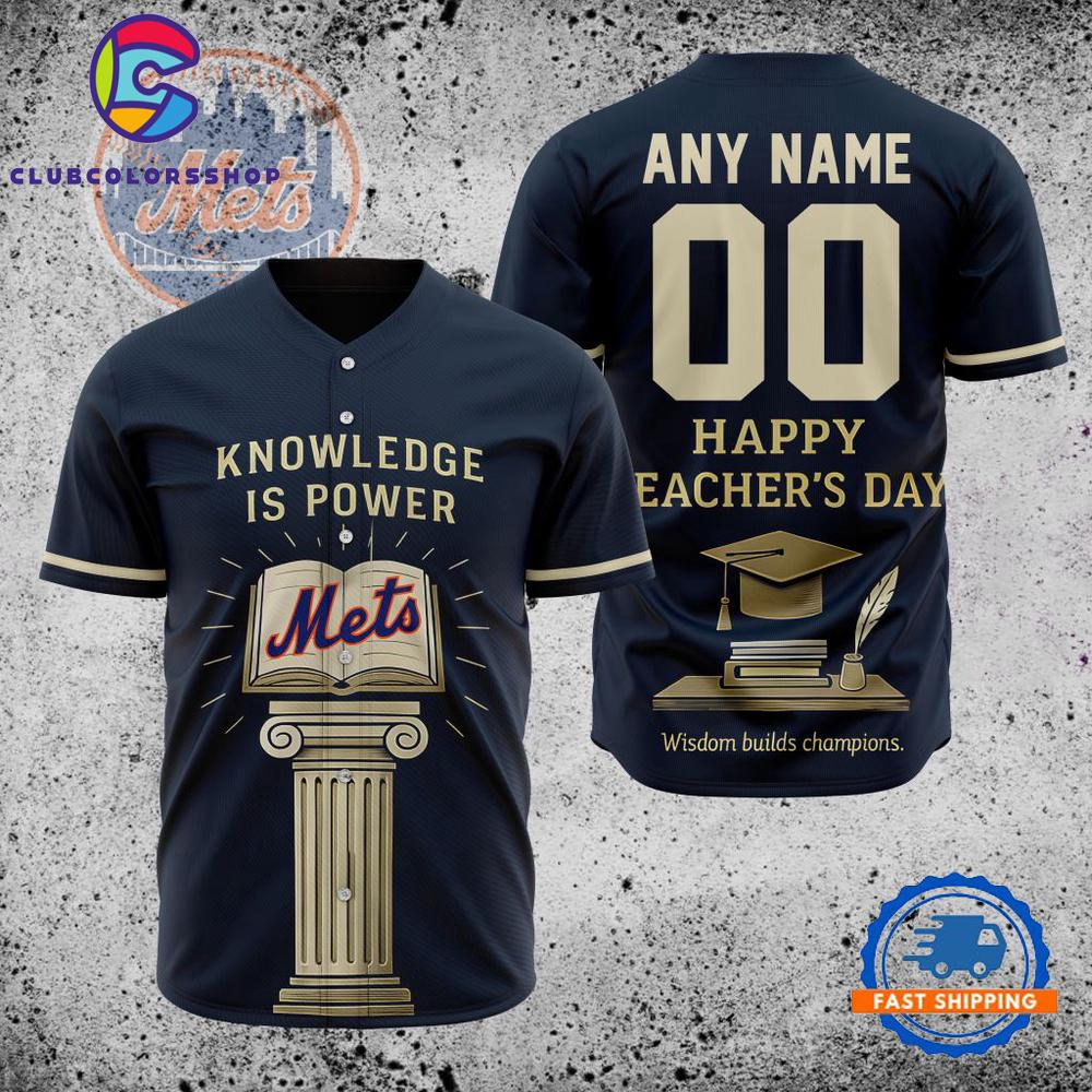 MLB New York Mets Happy Teacher’s Day Baseball Jersey