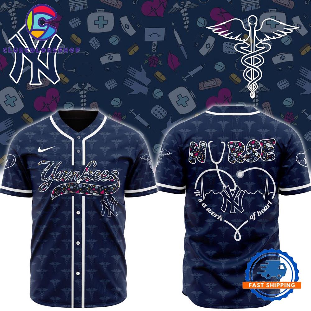 MLB New York Yankees Happy International Nurses Day Baseball Jersey