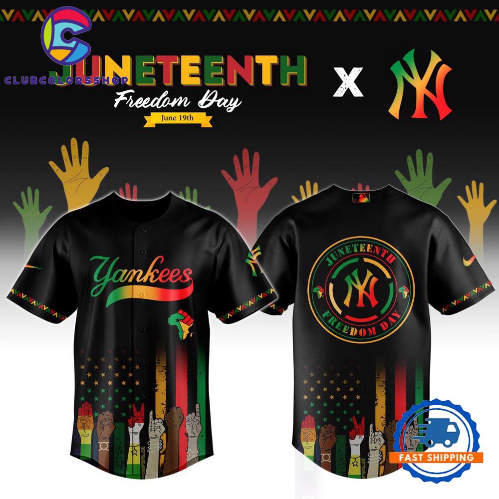 MLB New York Yankees Juneteenth Freedom Day Baseball Jersey