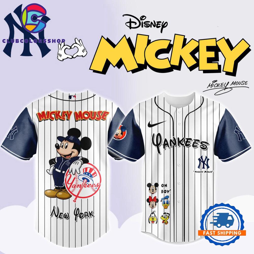 MLB New York Yankees x Mickey Mouse And Friends Baseball Jersey