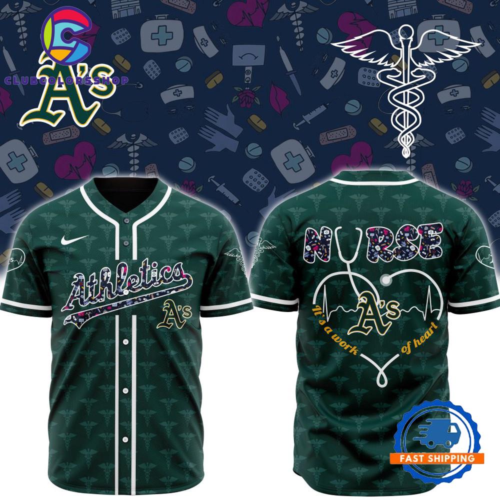 MLB Oakland Athletics Happy International Nurses Day Baseball Jersey