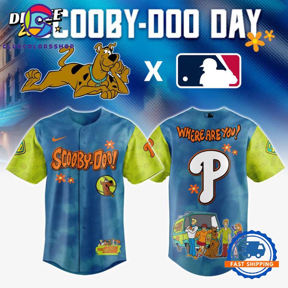 MLB Philadelphia Phillies Scooby-Doo Baseball Jersey