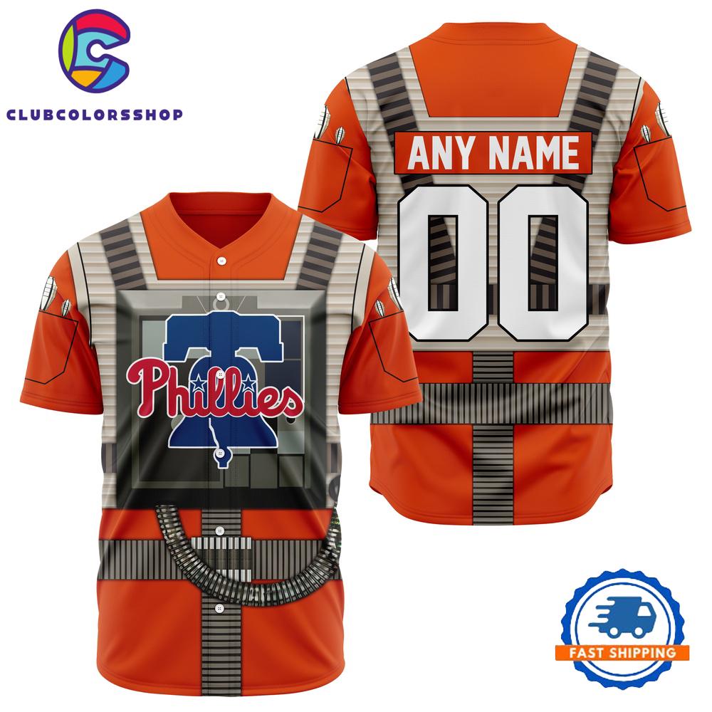 MLB Philadelphia Phillies Special Star Wars Rebel Pilot Baseball Jersey