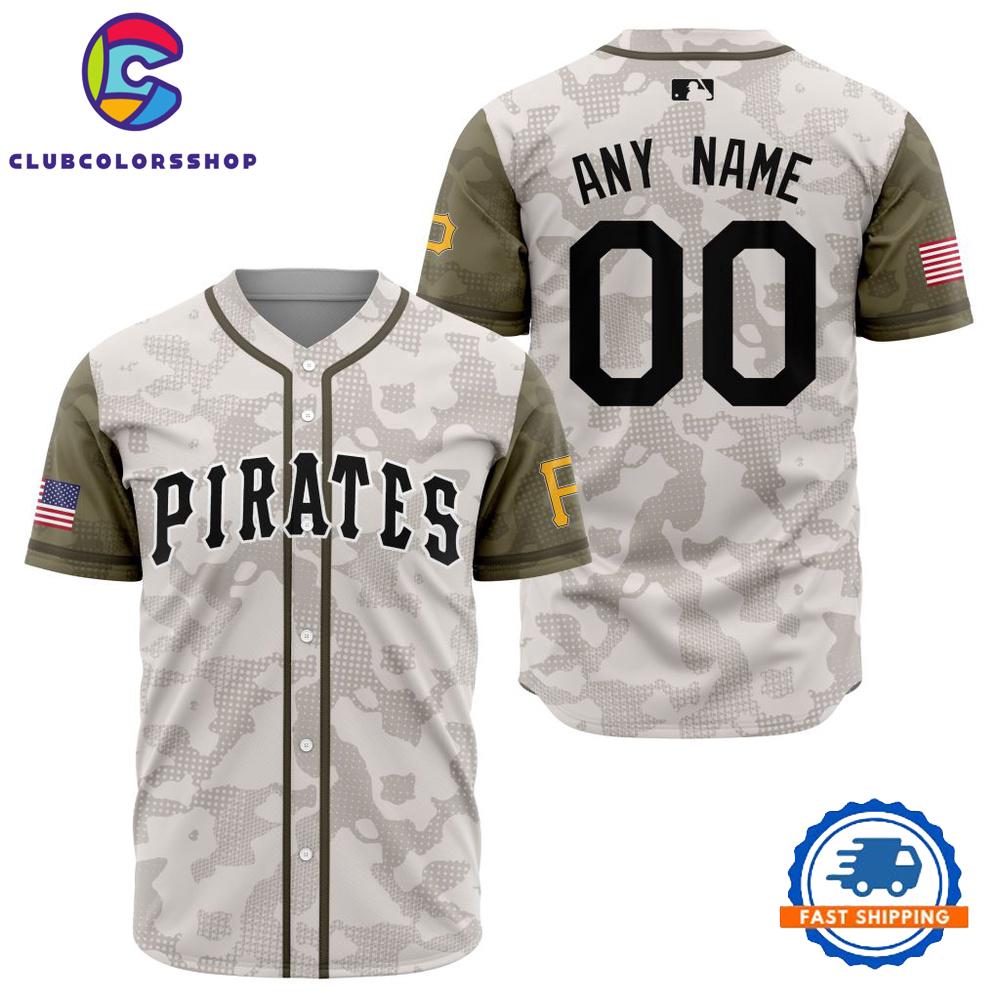 MLB Pittsburgh Pirates Armed Forces Day Design Baseball Jersey