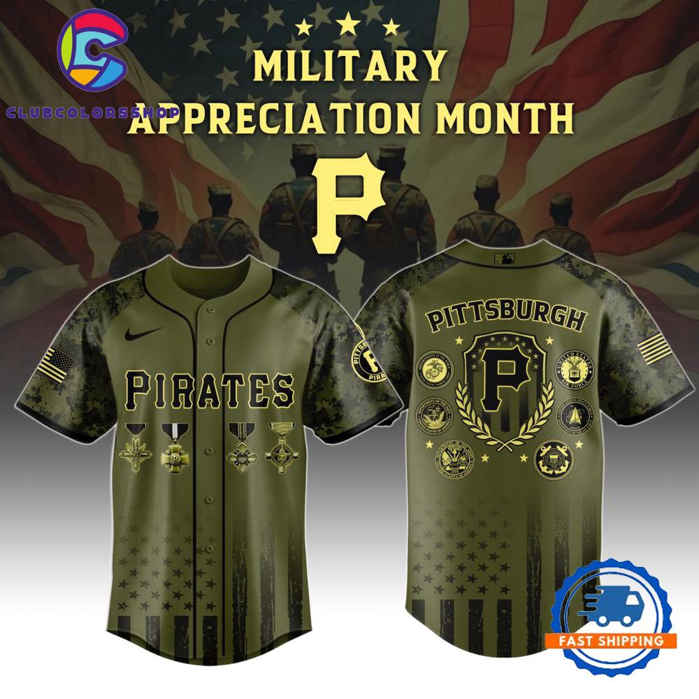 MLB Pittsburgh Pirates Celebrate Military Appreciation Baseball Jersey