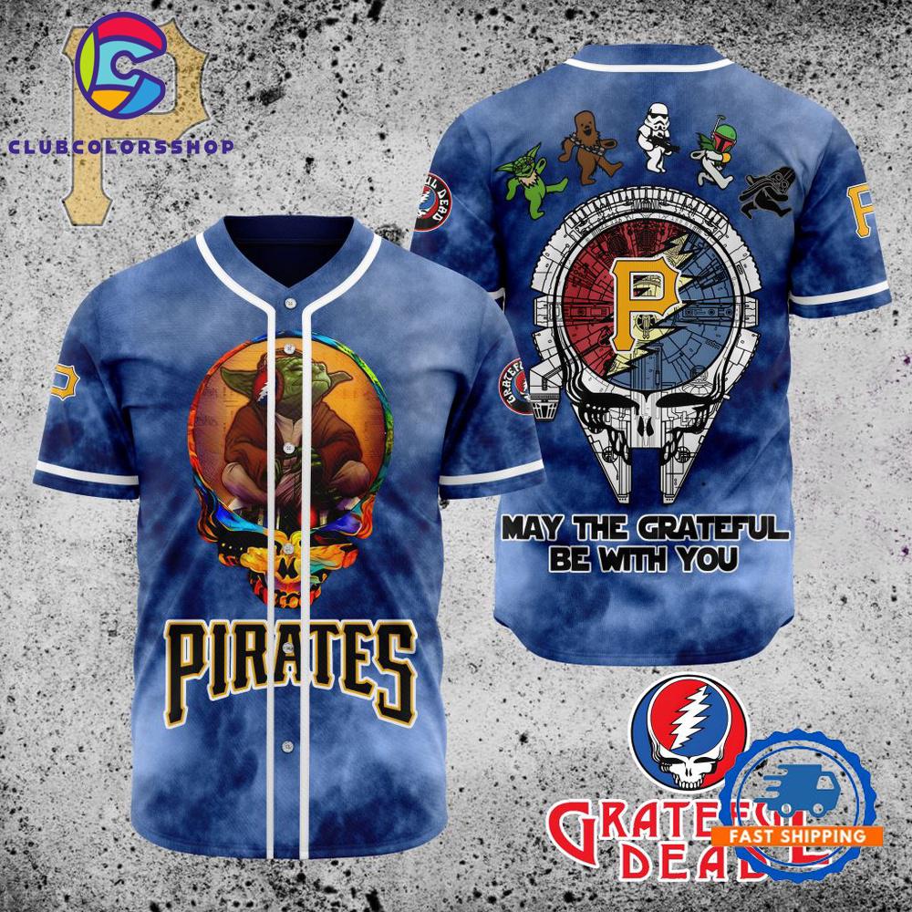 MLB Pittsburgh Pirates Grateful Dead Baseball Jersey