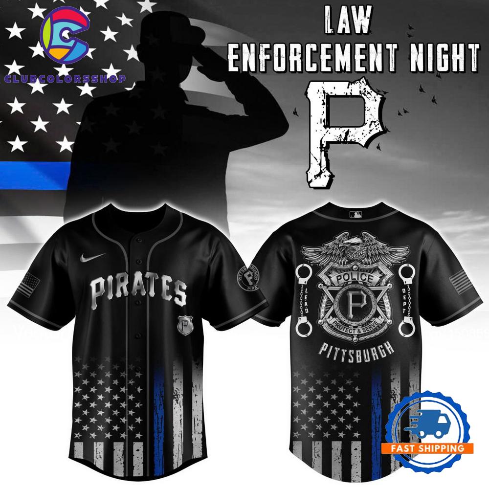MLB Pittsburgh Pirates Law Enforcement Appreciation Baseball Jersey