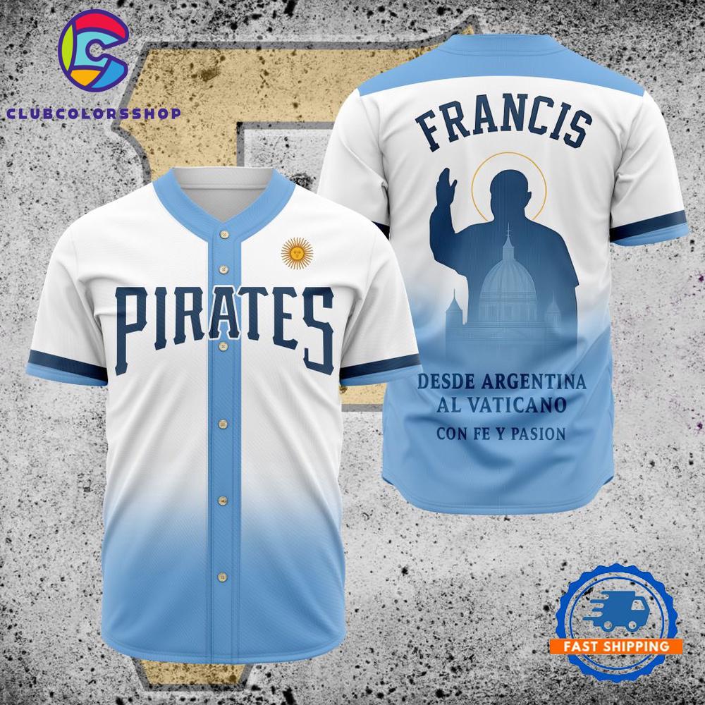 MLB Pittsburgh Pirates Pray For Pope Francis Baseball Jersey