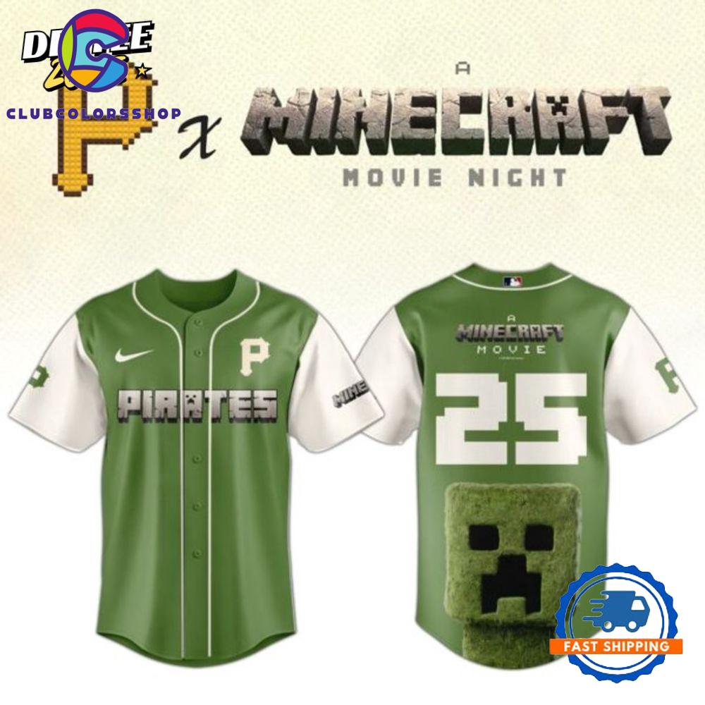 MLB Pittsburgh Pirates x A Minecraft Movie Baseball Jersey