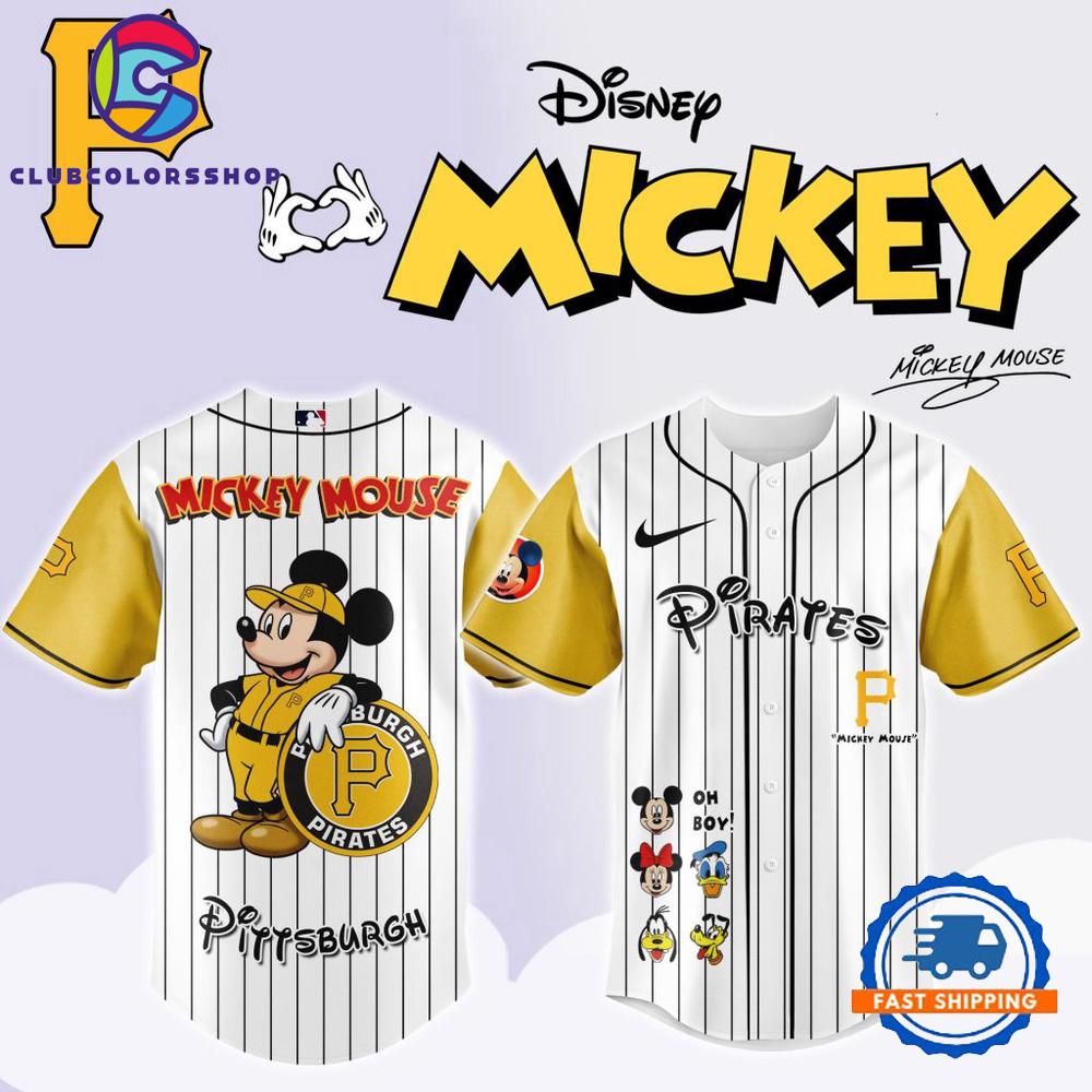 MLB Pittsburgh Pirates x Mickey Mouse And Friends Baseball Jersey