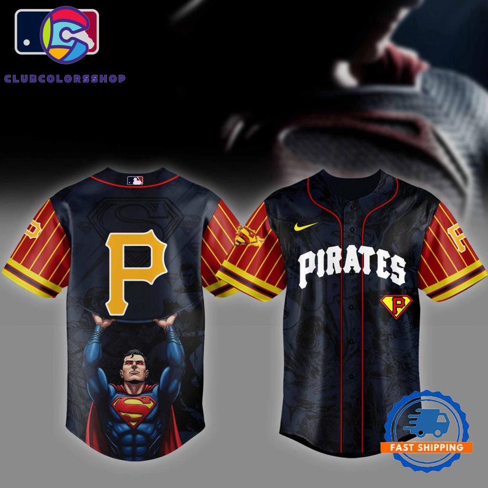 MLB Pittsburgh Pirates x Superman Design Baseball Jersey
