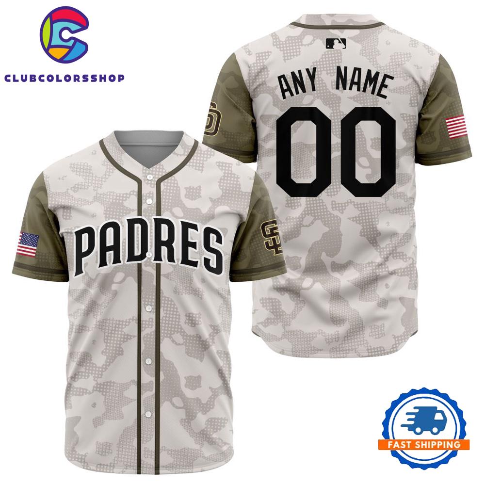 MLB San Diego Padres Armed Forces Day Design Baseball Jersey