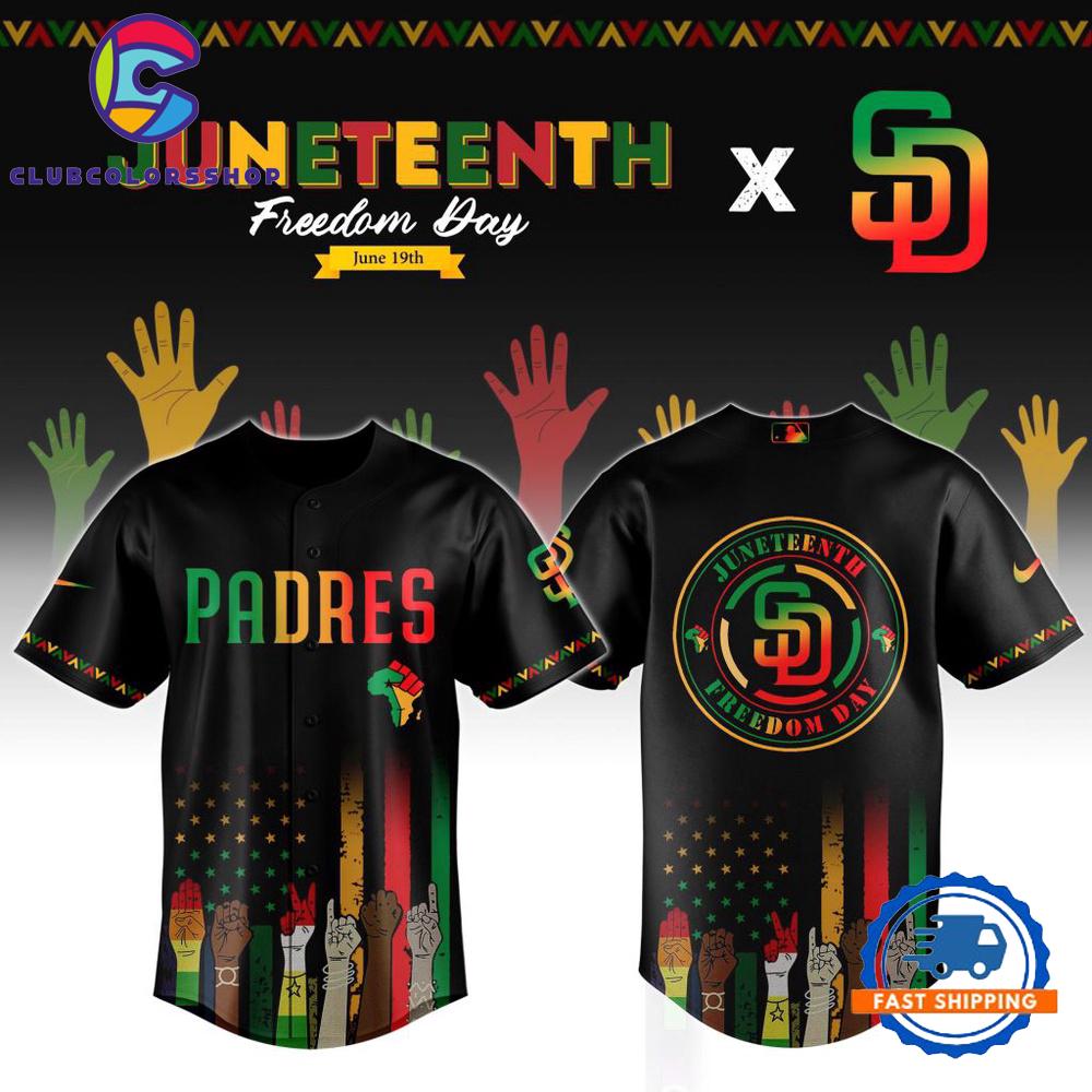 MLB San Diego Padres Juneteenth Freedom Day Baseball Jersey