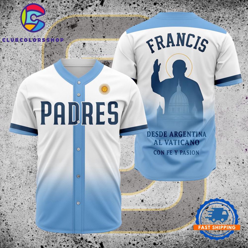 MLB San Diego Padres Pray For Pope Francis Baseball Jersey