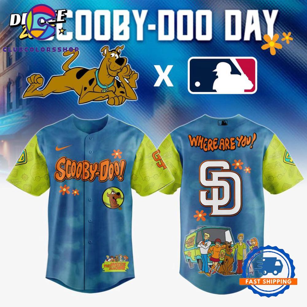 MLB San Diego Padres Scooby-Doo Baseball Jersey