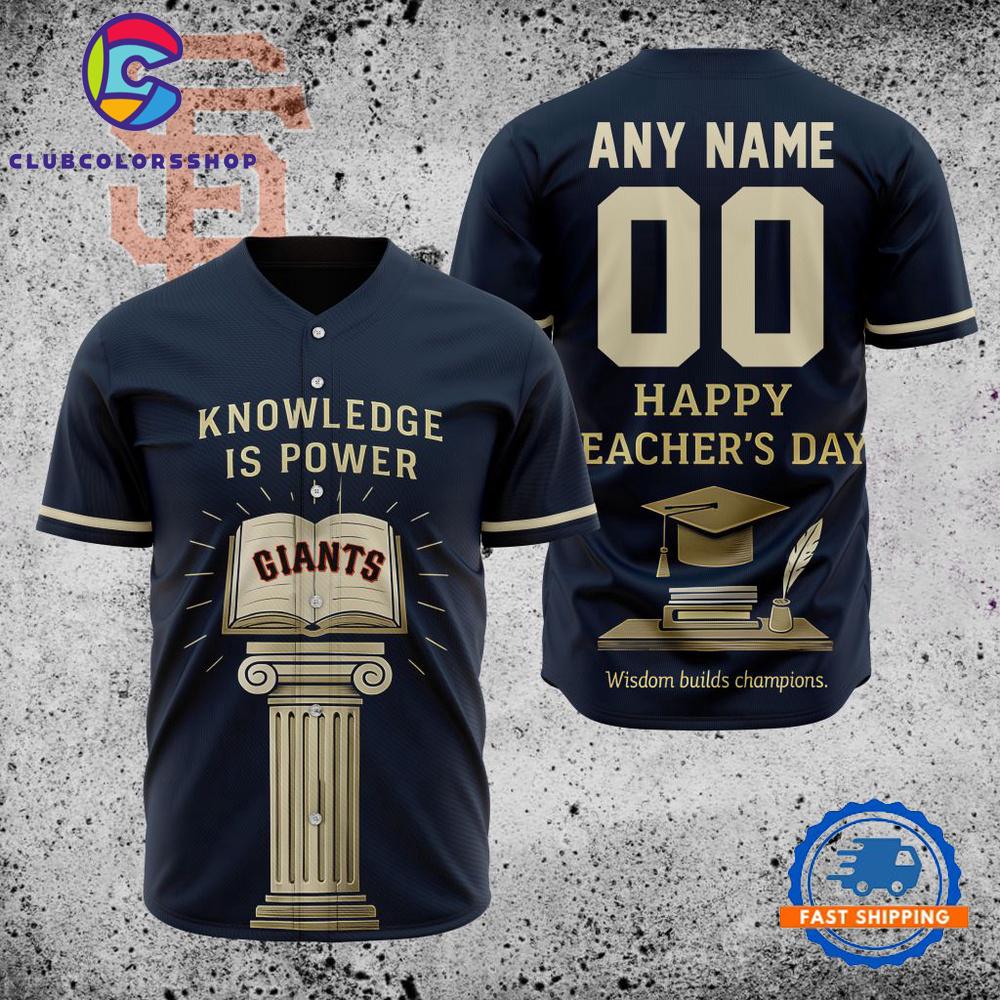 MLB San Francisco Giants Happy Teacher’s Day Baseball Jersey