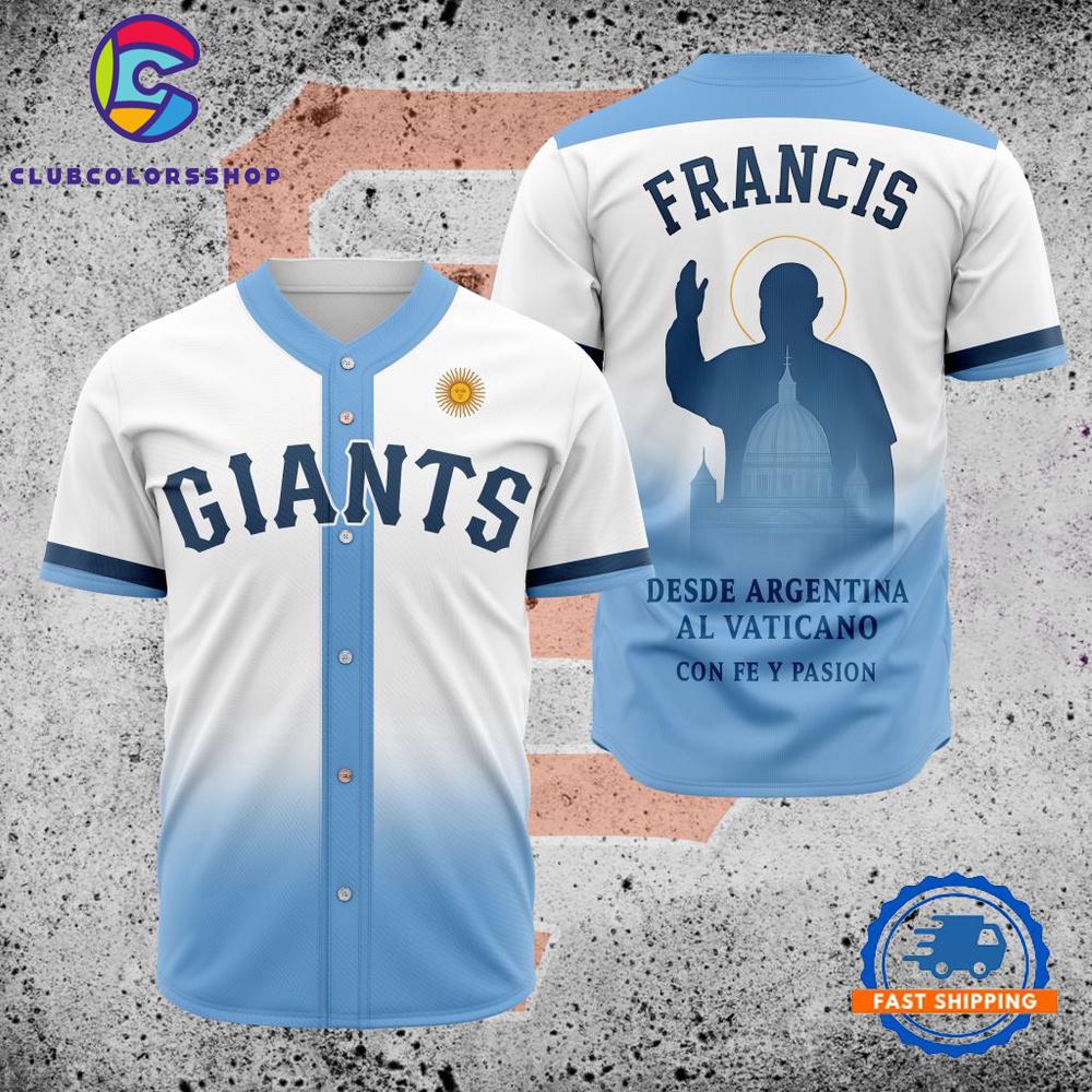 MLB San Francisco Giants Pray For Pope Francis Baseball Jersey