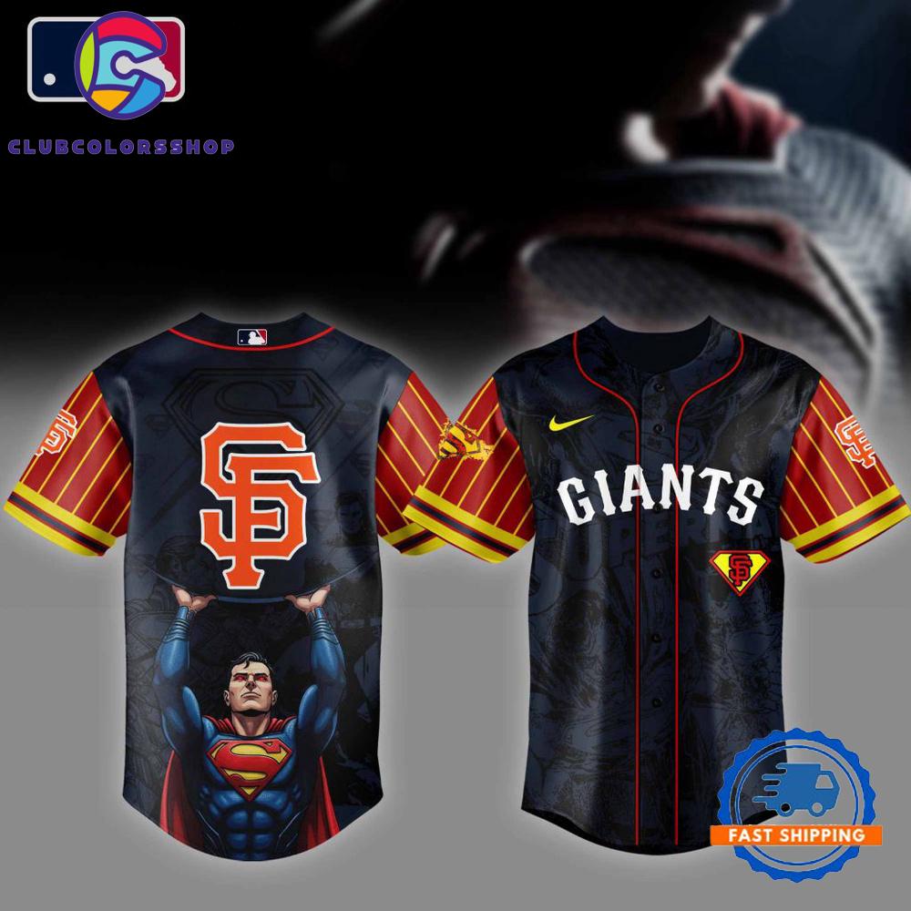 MLB San Francisco Giants x Superman Design Baseball Jersey