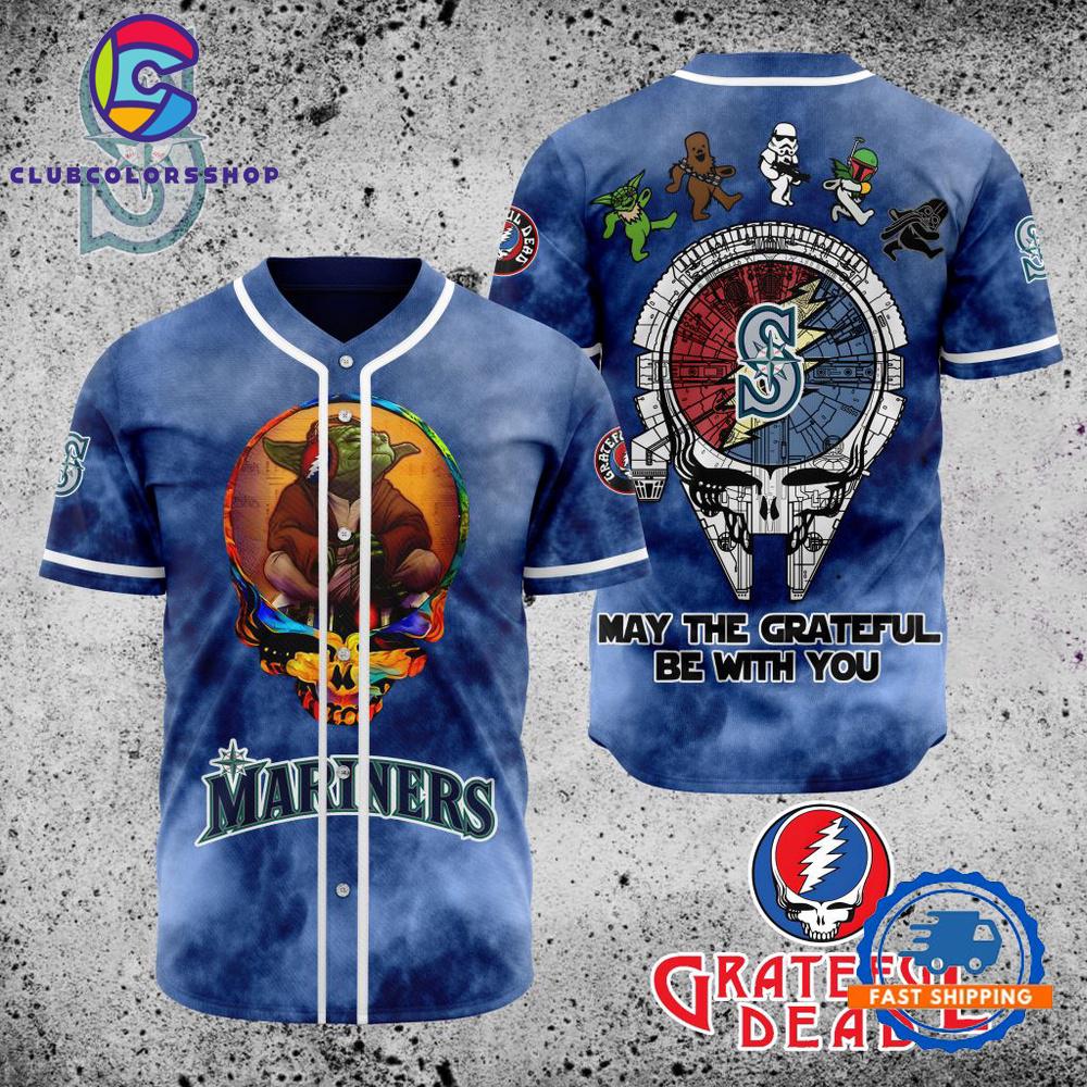 MLB Seattle Mariners Grateful Dead Baseball Jersey