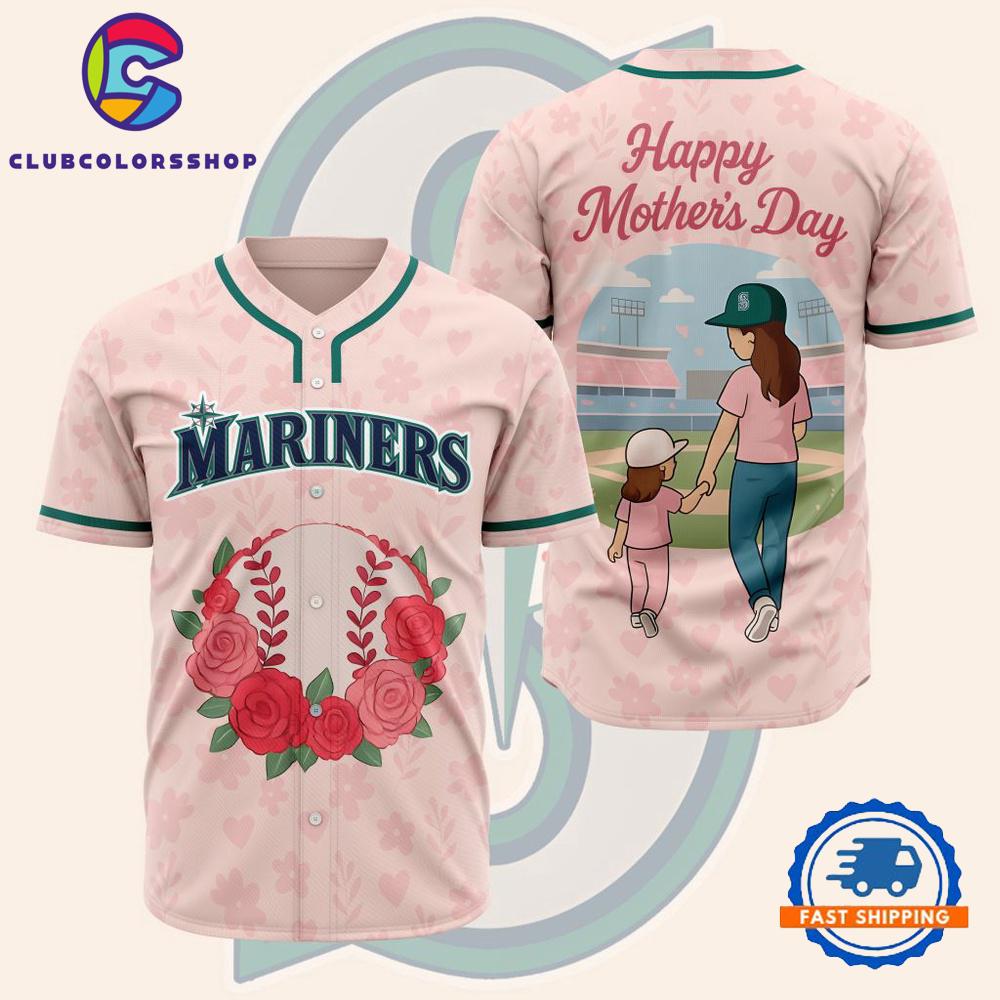MLB Seattle Mariners Happy Mother’s Day Baseball Jersey