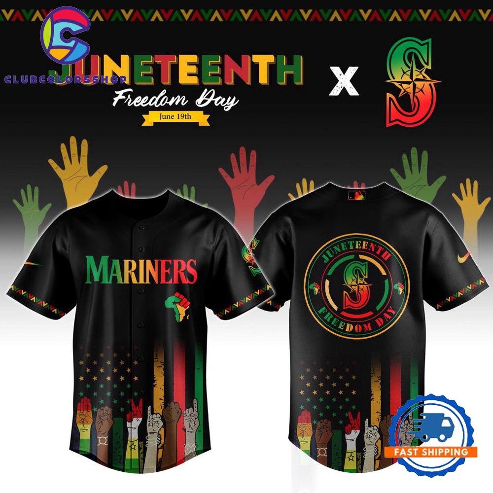 MLB Seattle Mariners Juneteenth Freedom Day Baseball Jersey