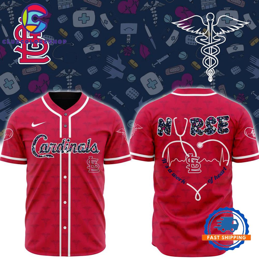 MLB St. Louis Cardinals Happy International Nurses Day Baseball Jersey