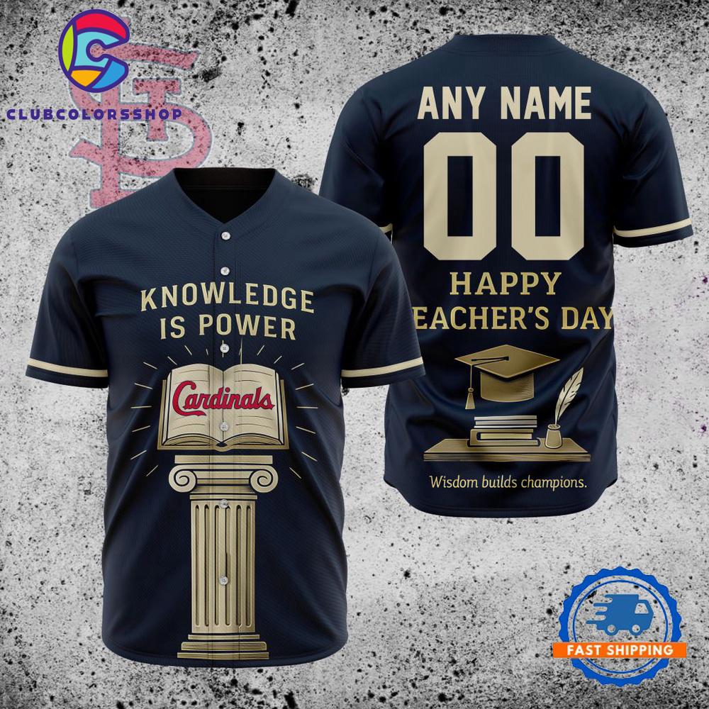 MLB St. Louis Cardinals Happy Teacher’s Day Baseball Jersey