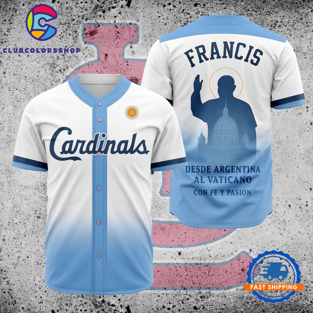 MLB St. Louis Cardinals Pray For Pope Francis Baseball Jersey