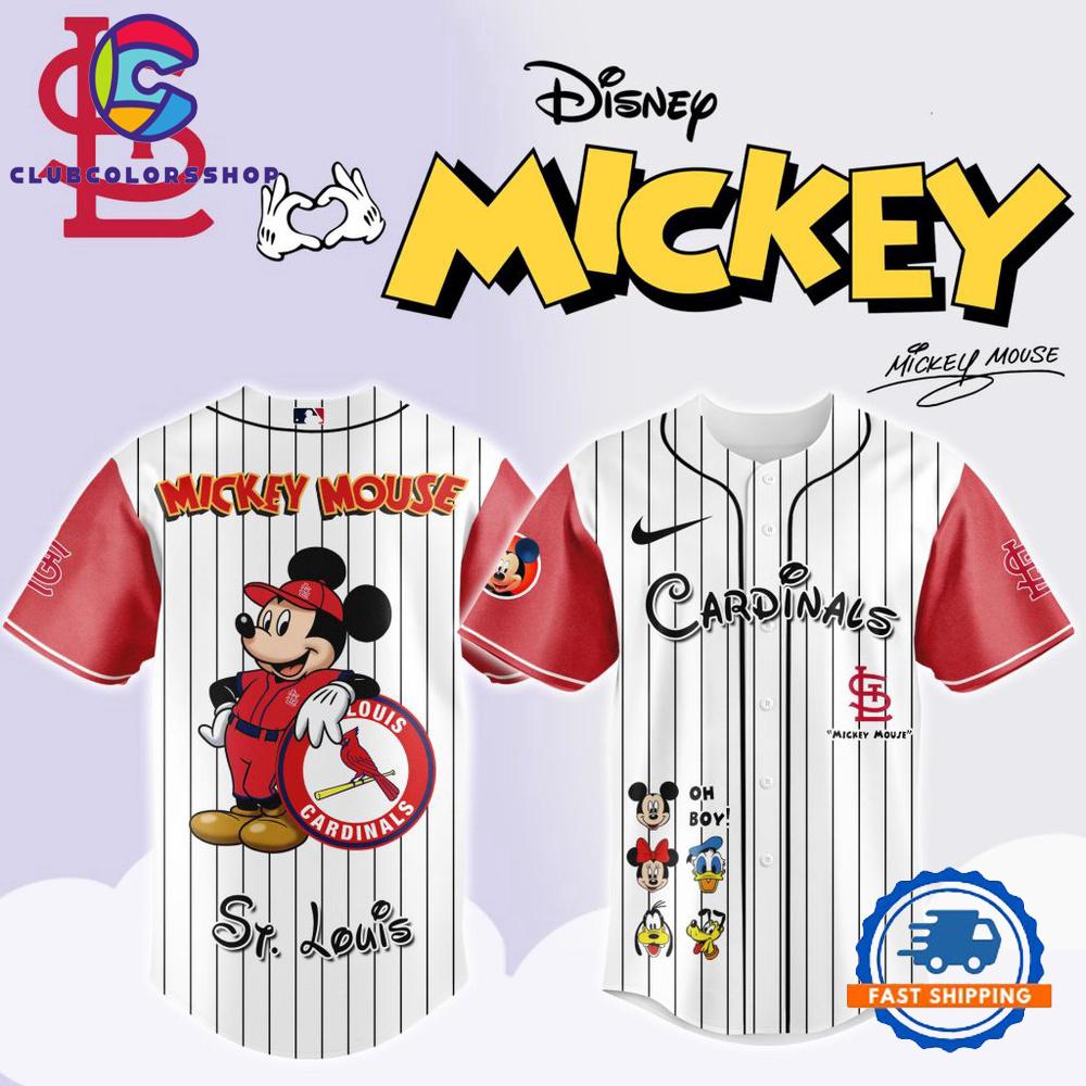 MLB St. Louis Cardinals x Mickey Mouse And Friends Baseball Jersey