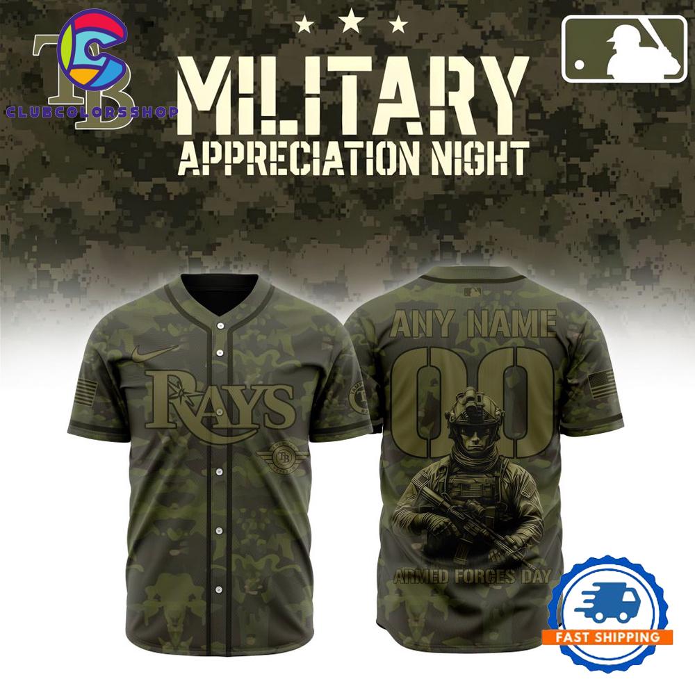 MLB Tampa Bay Rays Military Appreciation Month Baseball Jersey