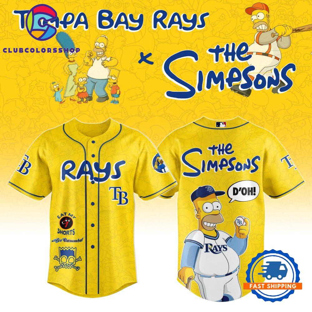 MLB Tampa Bay Rays Special The Simpsons New Design Baseball Jersey