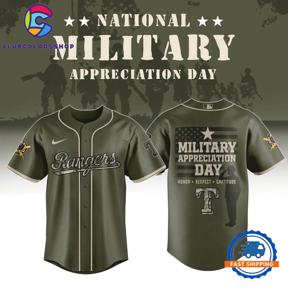 MLB Texas Rangers Military Appreciation Day New Design Baseball Jersey