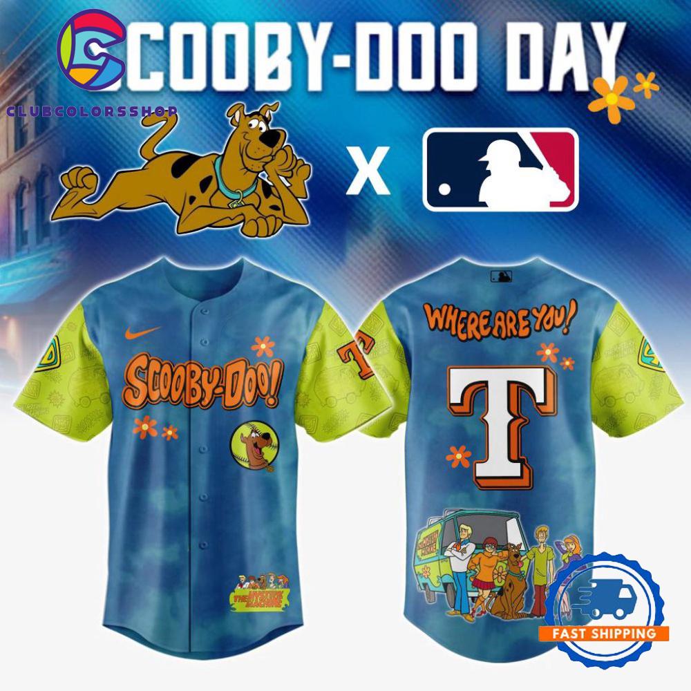 MLB Texas Rangers Scooby-Doo Baseball Jersey