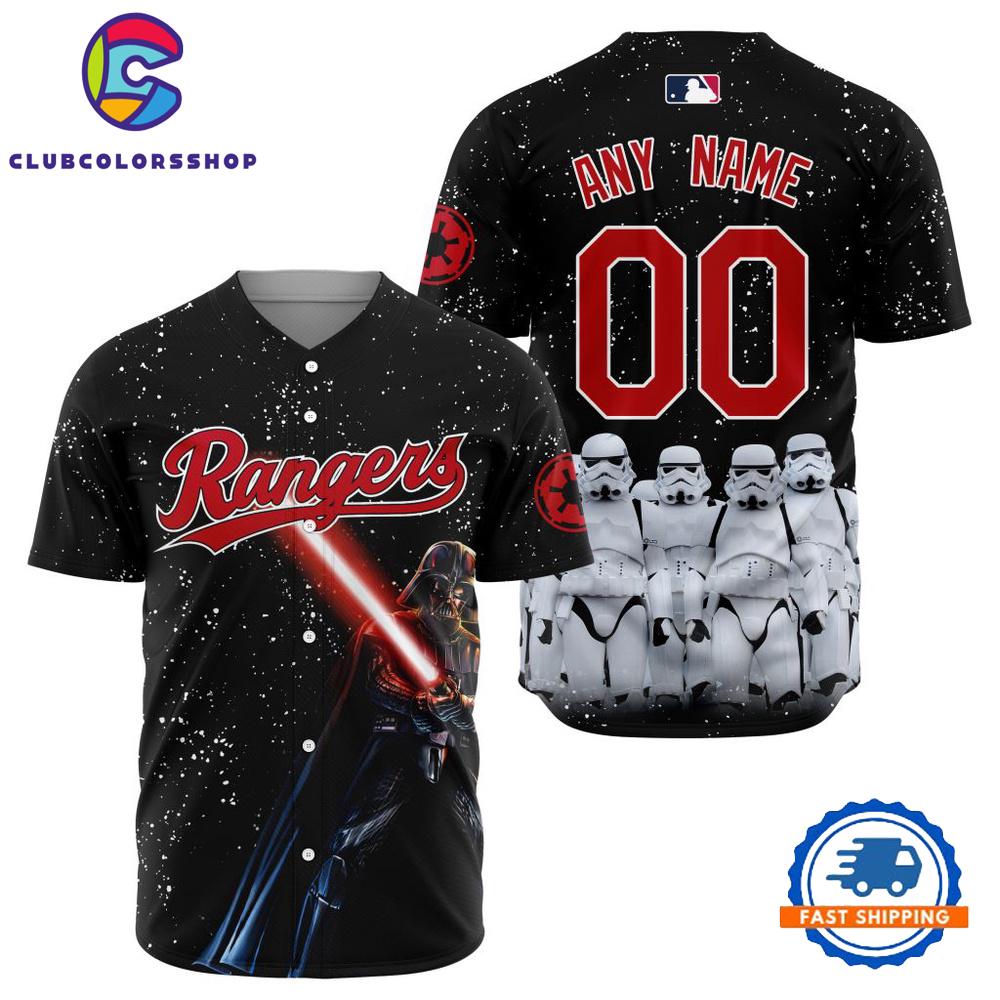 MLB Texas Rangers Special Star Wars Design Baseball Jersey