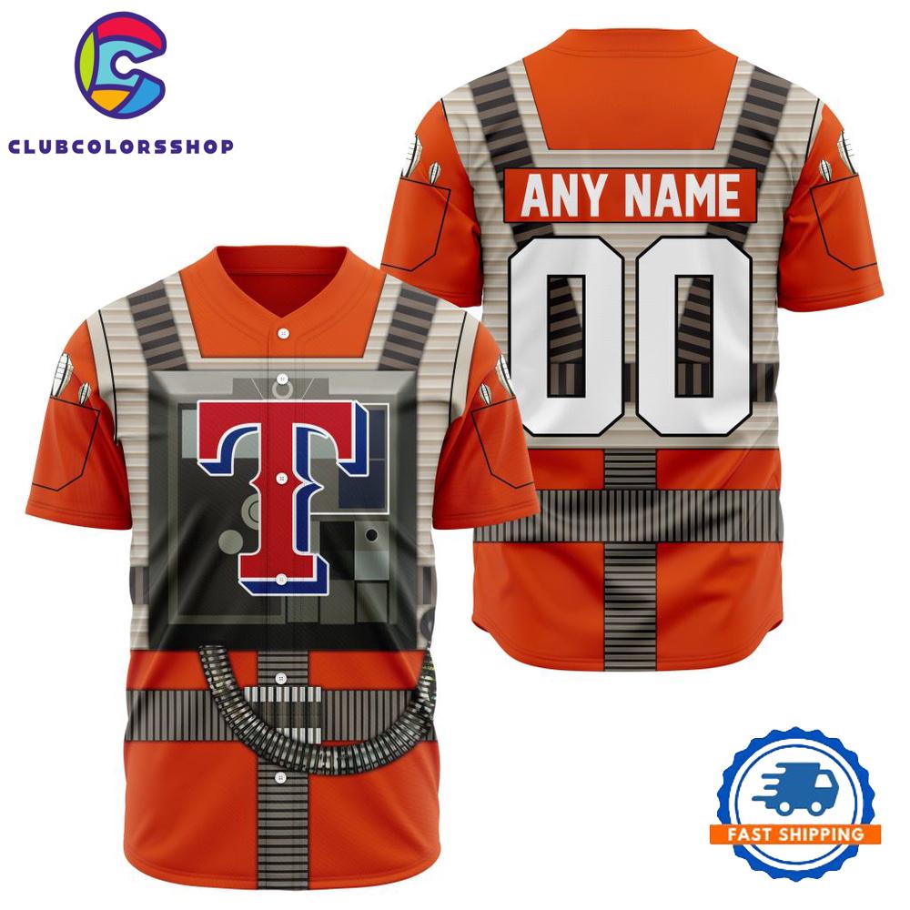 MLB Texas Rangers Special Star Wars Rebel Pilot Baseball Jersey