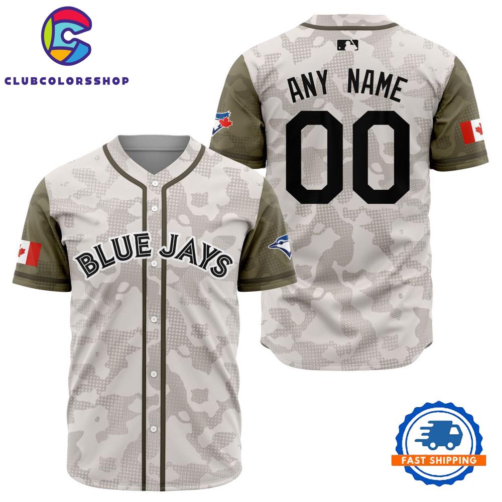 MLB Toronto Blue Jays Armed Forces Day Design Baseball Jersey