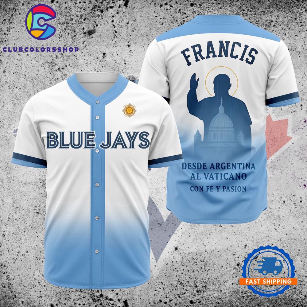 MLB Toronto Blue Jays Pray For Pope Francis Baseball Jersey