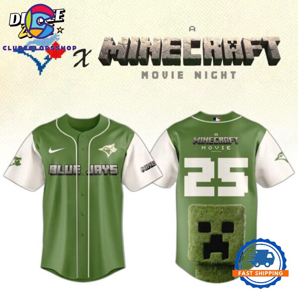 MLB Toronto Blue Jays x A Minecraft Movie Baseball Jersey