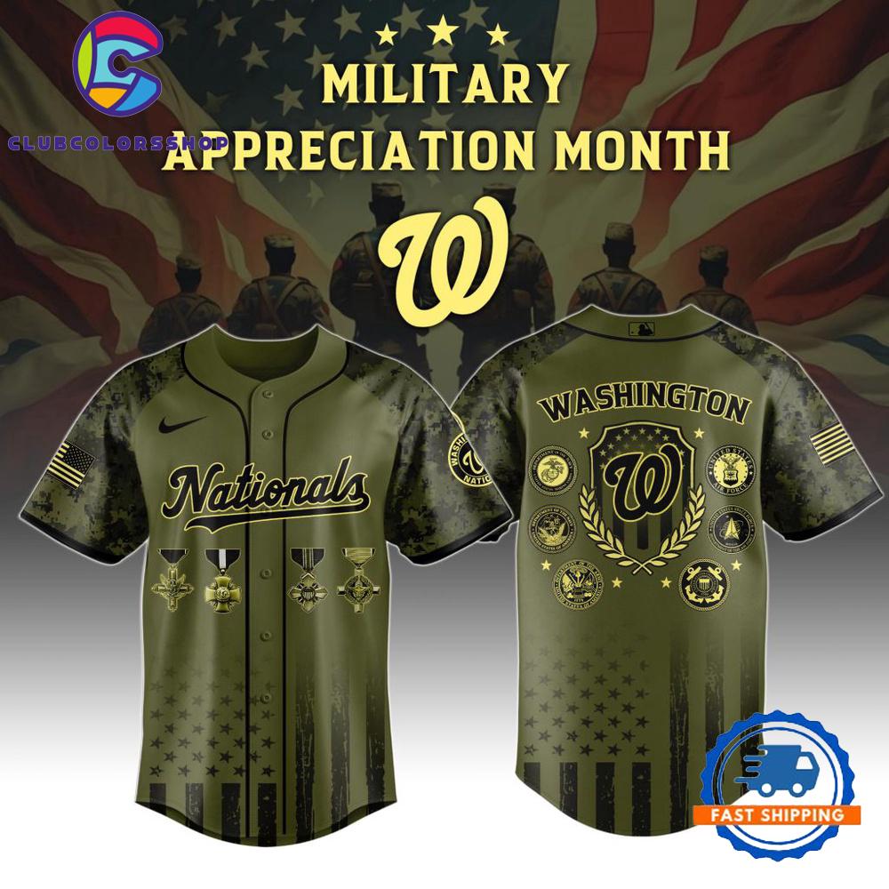 MLB Washington Nationals Celebrate Military Appreciation Baseball Jersey