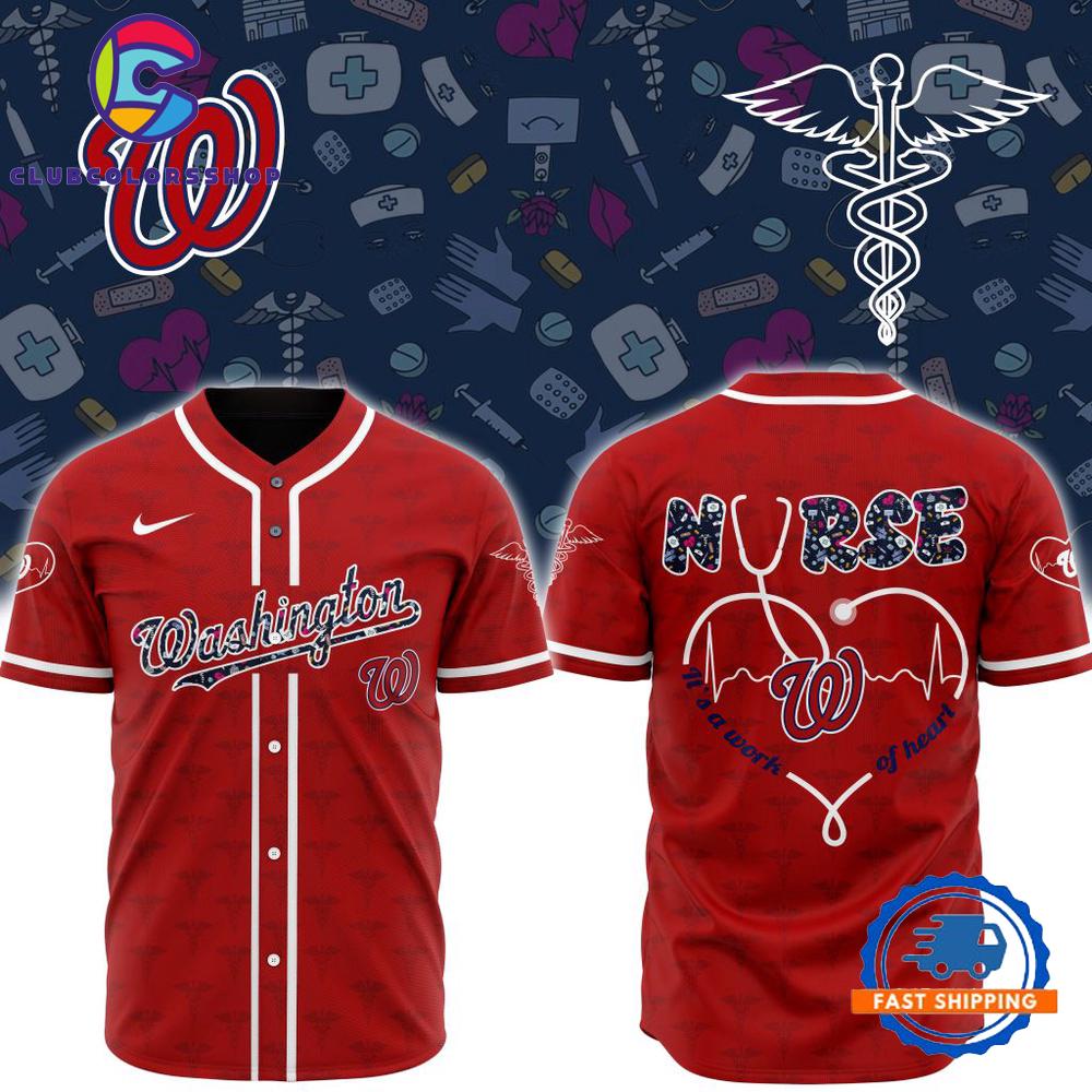 MLB Washington Nationals Happy International Nurses Day Baseball Jersey