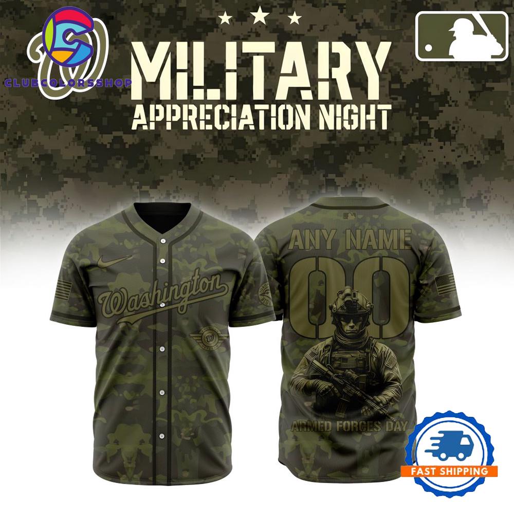 MLB Washington Nationals Military Appreciation Month Baseball Jersey