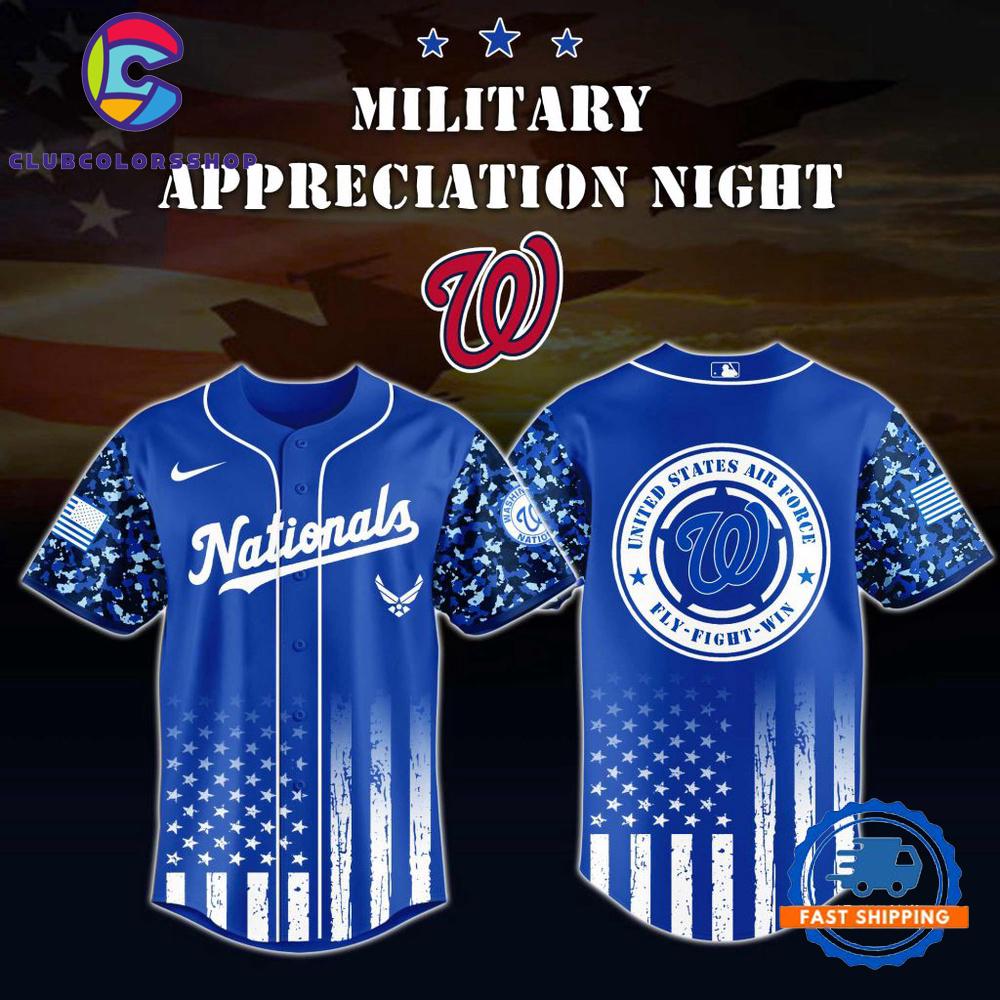 MLB Washington Nationals US Air Force Military Appreciation Baseball Jersey