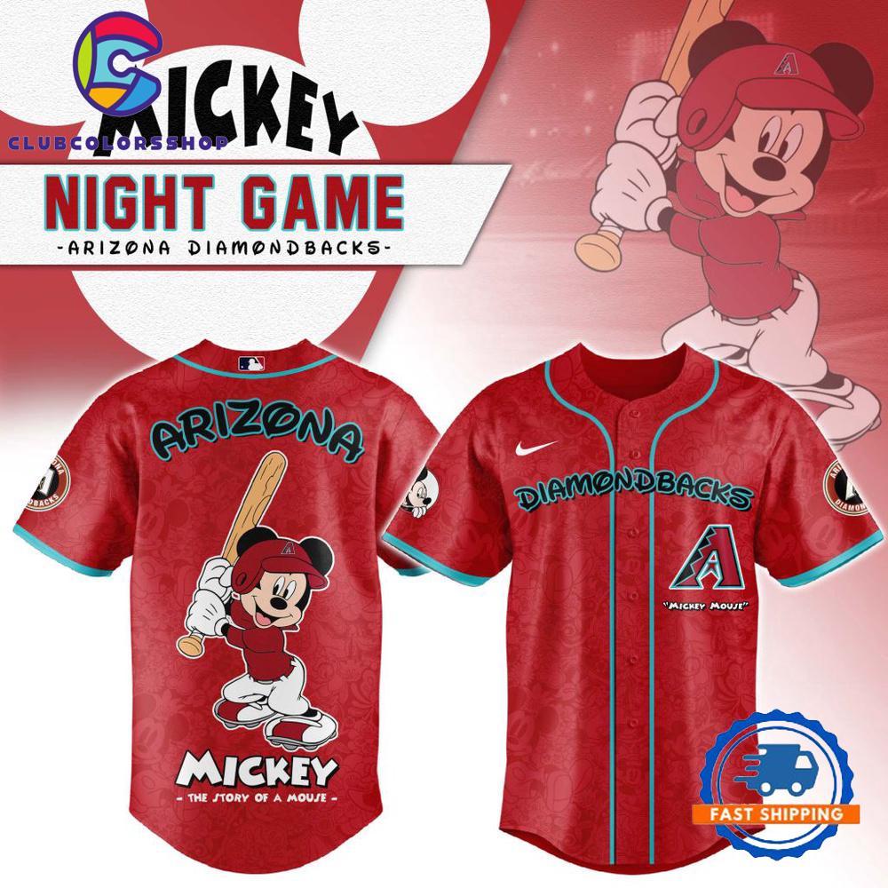 MLB Arizona Diamondbacks Mickey Mouse Baseball Jersey