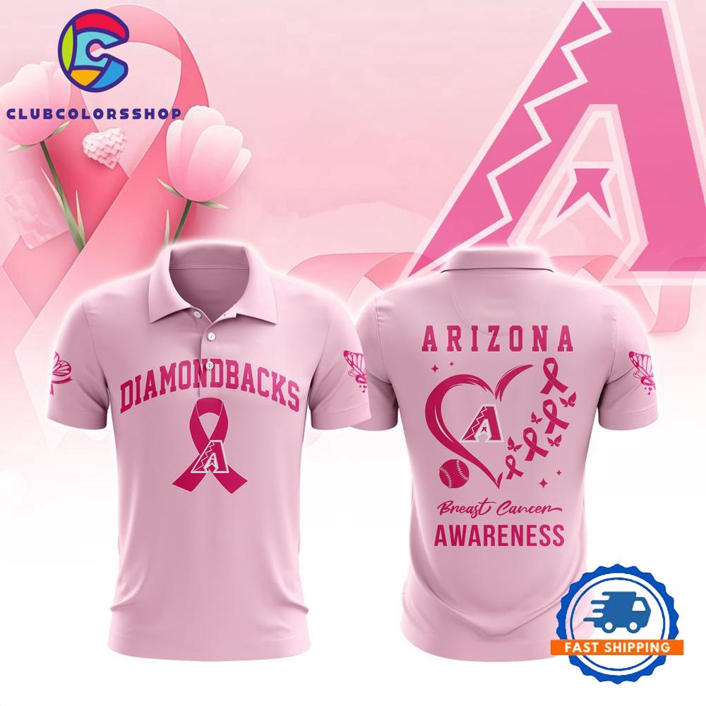 MLB Arizona Diamondbacks Special Pink Breast Cancer Awareness Polo Shirt