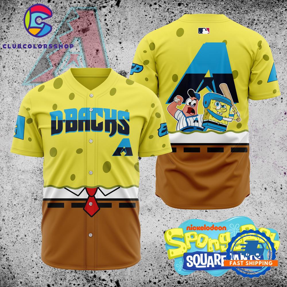 MLB Arizona Diamondbacks x SpongeBob SquarePants Baseball Jersey